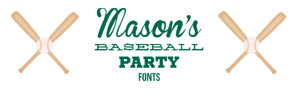 party fonts