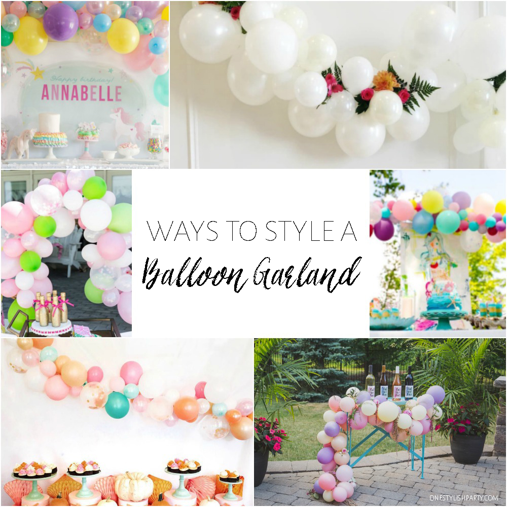 balloon garland ideas