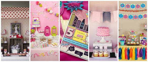 Modern Girly Parties with a Traditionally Boy Theme
