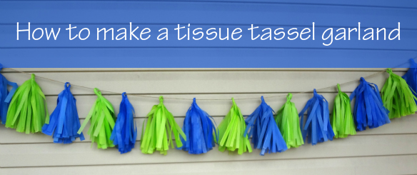 DIY Tutorial: Tissue Tassel Garland